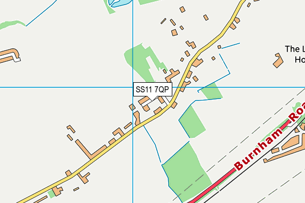 SS11 7QP map - OS VectorMap District (Ordnance Survey) SS11 7QP map - OS VectorMap District (Ordnance Survey)
