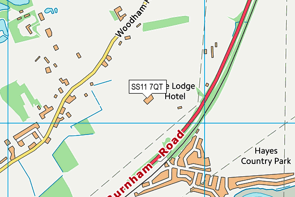 SS11 7QT map - OS VectorMap District (Ordnance Survey) SS11 7QT map - OS VectorMap District (Ordnance Survey)