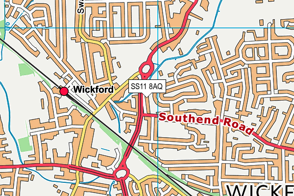 SS11 8AQ map - OS VectorMap District (Ordnance Survey) SS11 8AQ map - OS VectorMap District (Ordnance Survey)