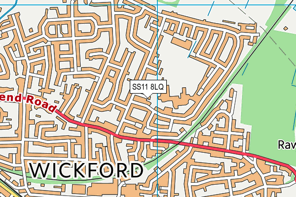 SS11 8LQ map - OS VectorMap District (Ordnance Survey) SS11 8LQ map - OS VectorMap District (Ordnance Survey)