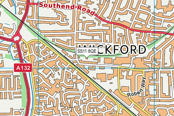 SS11 8QE map - OS VectorMap District (Ordnance Survey) SS11 8QE map - OS VectorMap District (Ordnance Survey)