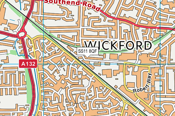 SS11 8QF map - OS VectorMap District (Ordnance Survey) SS11 8QF map - OS VectorMap District (Ordnance Survey)