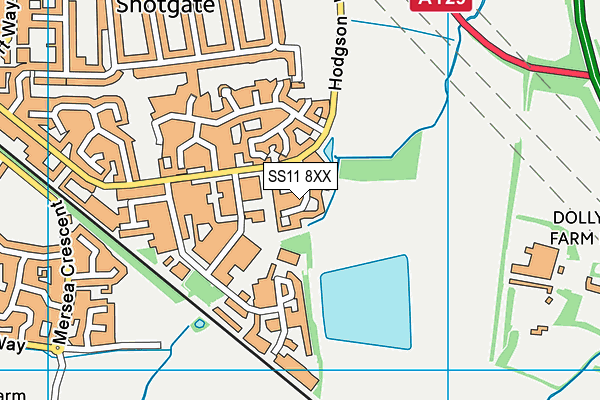 SS11 8XX map - OS VectorMap District (Ordnance Survey) SS11 8XX map - OS VectorMap District (Ordnance Survey)