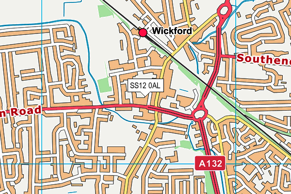 SS12 0AL map - OS VectorMap District (Ordnance Survey) SS12 0AL map - OS VectorMap District (Ordnance Survey)