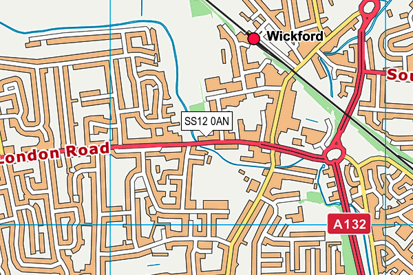 SS12 0AN map - OS VectorMap District (Ordnance Survey) SS12 0AN map - OS VectorMap District (Ordnance Survey)