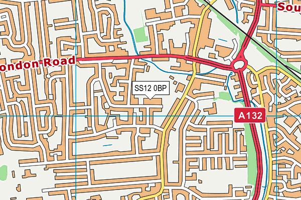 SS12 0BP map - OS VectorMap District (Ordnance Survey) SS12 0BP map - OS VectorMap District (Ordnance Survey)