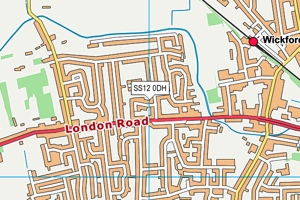 SS12 0DH map - OS VectorMap District (Ordnance Survey) SS12 0DH map - OS VectorMap District (Ordnance Survey)