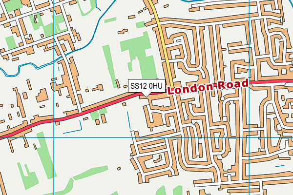 SS12 0HU map - OS VectorMap District (Ordnance Survey) SS12 0HU map - OS VectorMap District (Ordnance Survey)