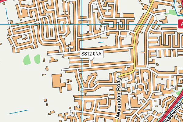 SS12 0NA map - OS VectorMap District (Ordnance Survey) SS12 0NA map - OS VectorMap District (Ordnance Survey)