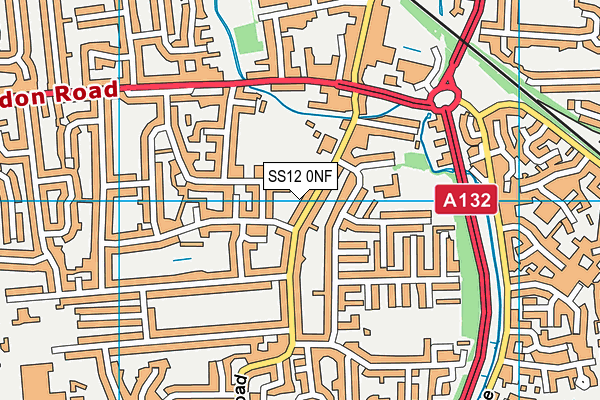 SS12 0NF map - OS VectorMap District (Ordnance Survey) SS12 0NF map - OS VectorMap District (Ordnance Survey)
