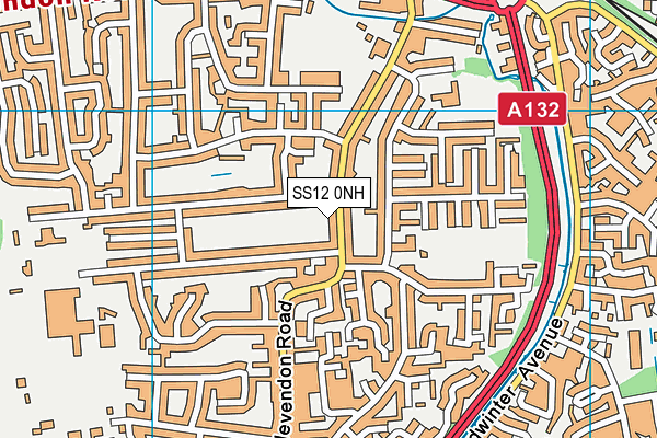 SS12 0NH map - OS VectorMap District (Ordnance Survey) SS12 0NH map - OS VectorMap District (Ordnance Survey)