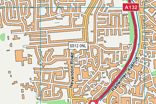 SS12 0NL map - OS VectorMap District (Ordnance Survey)