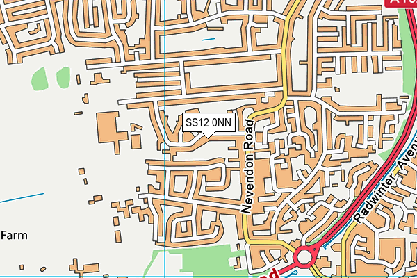 SS12 0NN map - OS VectorMap District (Ordnance Survey) SS12 0NN map - OS VectorMap District (Ordnance Survey)