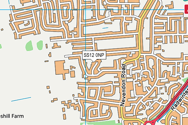 SS12 0NP map - OS VectorMap District (Ordnance Survey) SS12 0NP map - OS VectorMap District (Ordnance Survey)