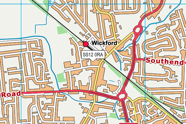SS12 0RA map - OS VectorMap District (Ordnance Survey) SS12 0RA map - OS VectorMap District (Ordnance Survey)
