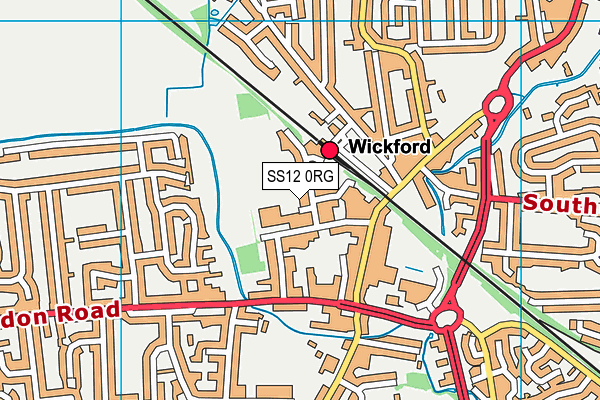 SS12 0RG map - OS VectorMap District (Ordnance Survey)