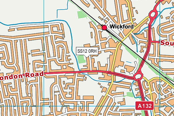 SS12 0RH map - OS VectorMap District (Ordnance Survey) SS12 0RH map - OS VectorMap District (Ordnance Survey)