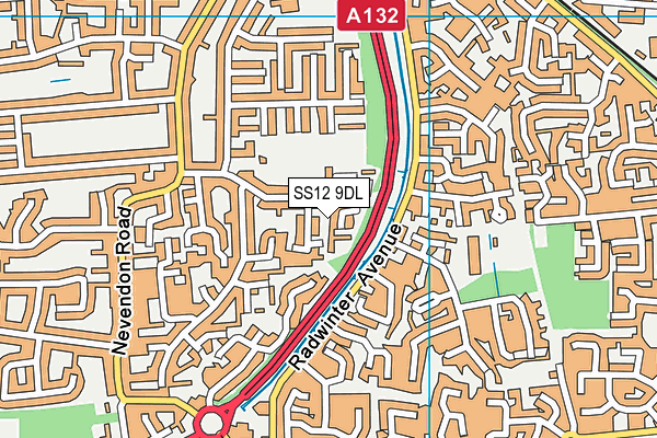 SS12 9DL map - OS VectorMap District (Ordnance Survey) SS12 9DL map - OS VectorMap District (Ordnance Survey)