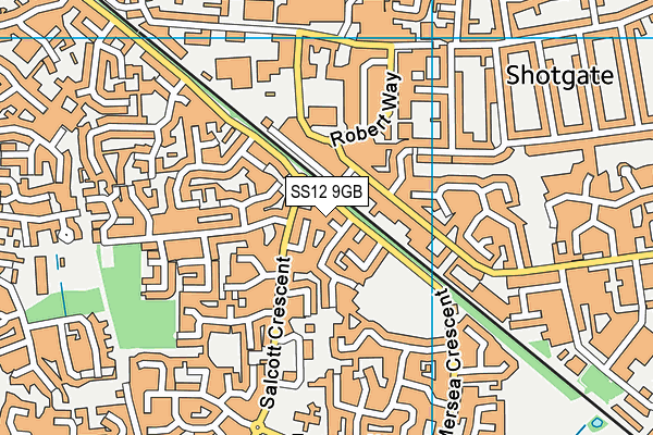 SS12 9GB map - OS VectorMap District (Ordnance Survey) SS12 9GB map - OS VectorMap District (Ordnance Survey)