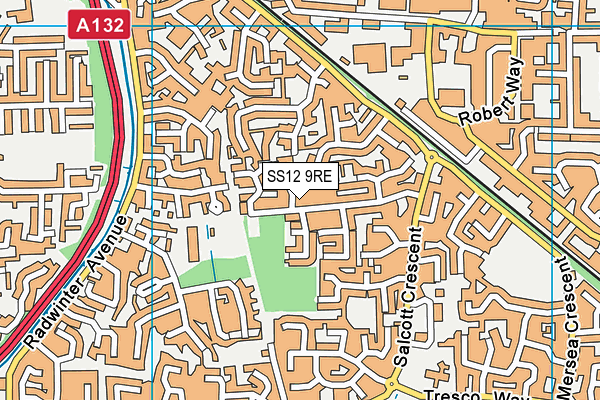 SS12 9RE map - OS VectorMap District (Ordnance Survey) SS12 9RE map - OS VectorMap District (Ordnance Survey)