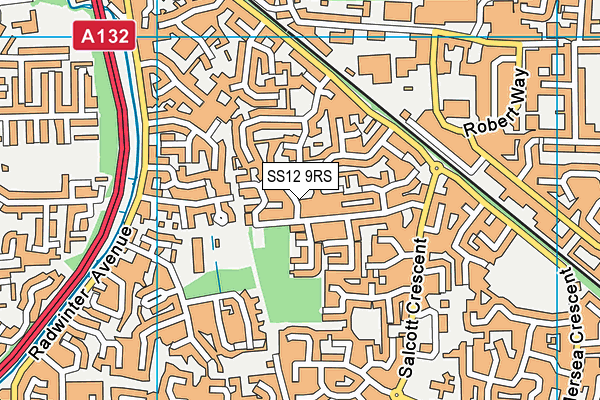 SS12 9RS map - OS VectorMap District (Ordnance Survey) SS12 9RS map - OS VectorMap District (Ordnance Survey)
