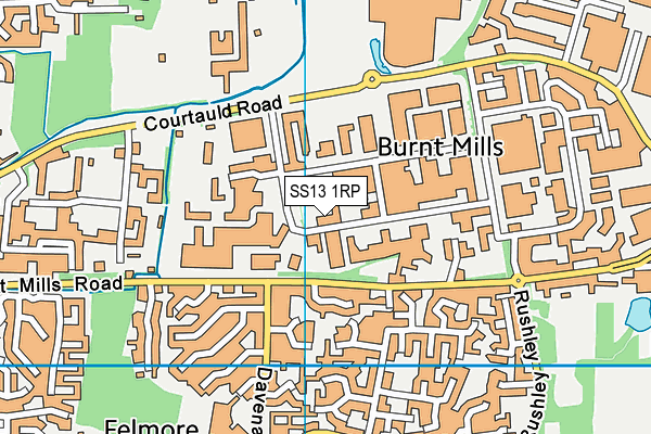 SS13 1RP map - OS VectorMap District (Ordnance Survey) SS13 1RP map - OS VectorMap District (Ordnance Survey)