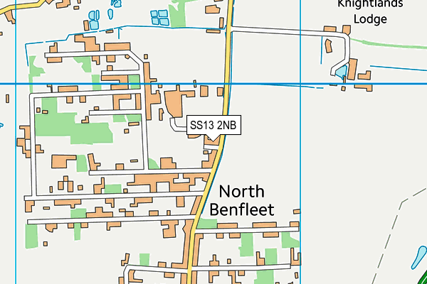 SS13 2NB map - OS VectorMap District (Ordnance Survey) SS13 2NB map - OS VectorMap District (Ordnance Survey)
