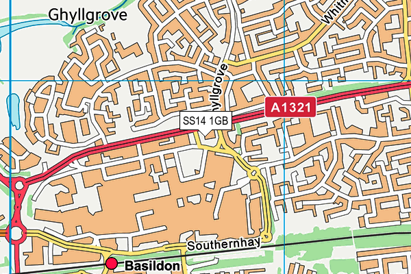 SS14 1GB map - OS VectorMap District (Ordnance Survey) SS14 1GB map - OS VectorMap District (Ordnance Survey)