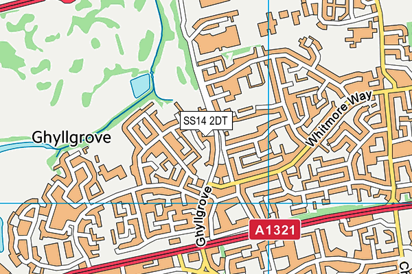 SS14 2DT map - OS VectorMap District (Ordnance Survey) SS14 2DT map - OS VectorMap District (Ordnance Survey)