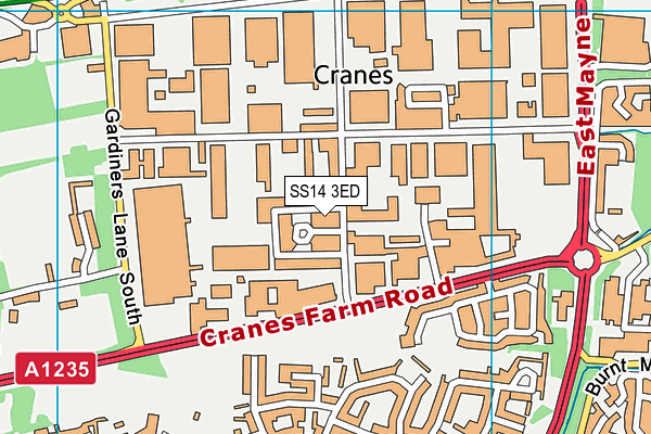 SS14 3ED map - OS VectorMap District (Ordnance Survey) SS14 3ED map - OS VectorMap District (Ordnance Survey)