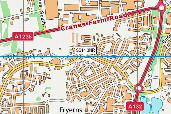SS14 3NR map - OS VectorMap District (Ordnance Survey) SS14 3NR map - OS VectorMap District (Ordnance Survey)