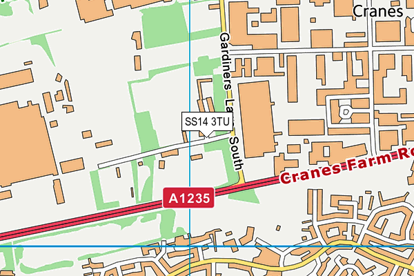 SS14 3TU map - OS VectorMap District (Ordnance Survey) SS14 3TU map - OS VectorMap District (Ordnance Survey)