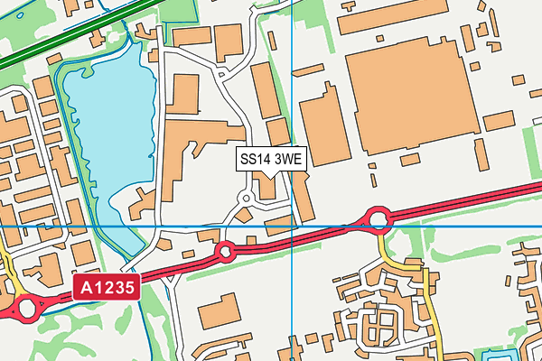 SS14 3WE map - OS VectorMap District (Ordnance Survey) SS14 3WE map - OS VectorMap District (Ordnance Survey)