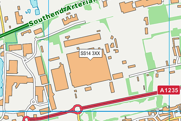 SS14 3XX map - OS VectorMap District (Ordnance Survey) SS14 3XX map - OS VectorMap District (Ordnance Survey)