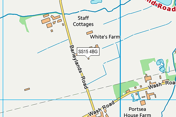SS15 4BG map - OS VectorMap District (Ordnance Survey) SS15 4BG map - OS VectorMap District (Ordnance Survey)