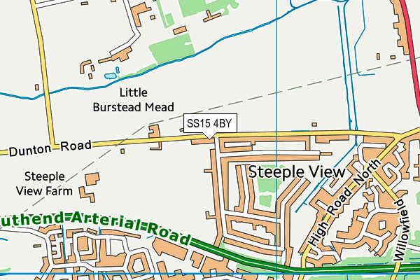 SS15 4BY map - OS VectorMap District (Ordnance Survey) SS15 4BY map - OS VectorMap District (Ordnance Survey)
