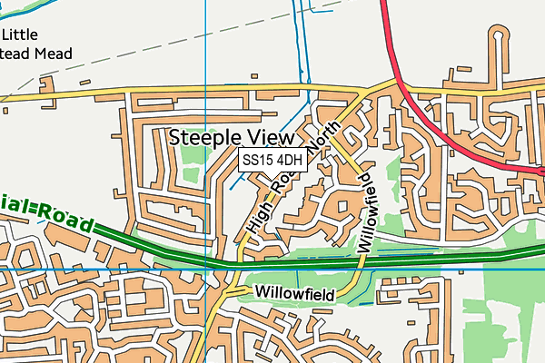 SS15 4DH map - OS VectorMap District (Ordnance Survey) SS15 4DH map - OS VectorMap District (Ordnance Survey)