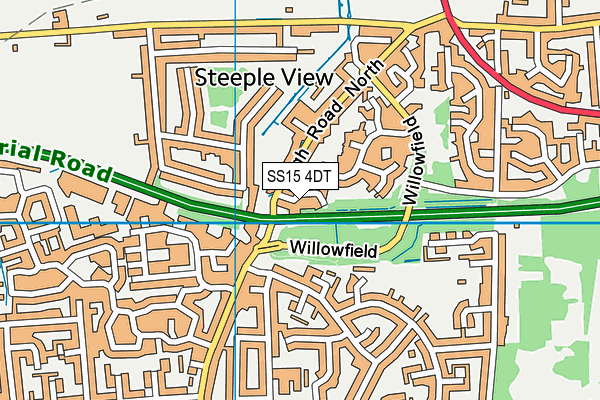 SS15 4DT map - OS VectorMap District (Ordnance Survey) SS15 4DT map - OS VectorMap District (Ordnance Survey)