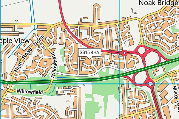 SS15 4HA map - OS VectorMap District (Ordnance Survey) SS15 4HA map - OS VectorMap District (Ordnance Survey)