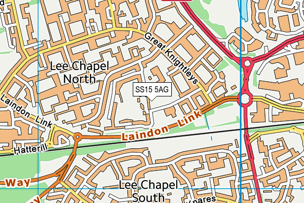 SS15 5AG map - OS VectorMap District (Ordnance Survey) SS15 5AG map - OS VectorMap District (Ordnance Survey)