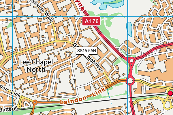 SS15 5AN map - OS VectorMap District (Ordnance Survey) SS15 5AN map - OS VectorMap District (Ordnance Survey)
