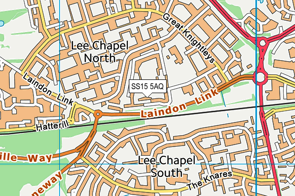 SS15 5AQ map - OS VectorMap District (Ordnance Survey) SS15 5AQ map - OS VectorMap District (Ordnance Survey)