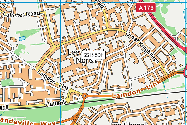 SS15 5DH map - OS VectorMap District (Ordnance Survey) SS15 5DH map - OS VectorMap District (Ordnance Survey)
