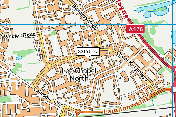 SS15 5DQ map - OS VectorMap District (Ordnance Survey) SS15 5DQ map - OS VectorMap District (Ordnance Survey)