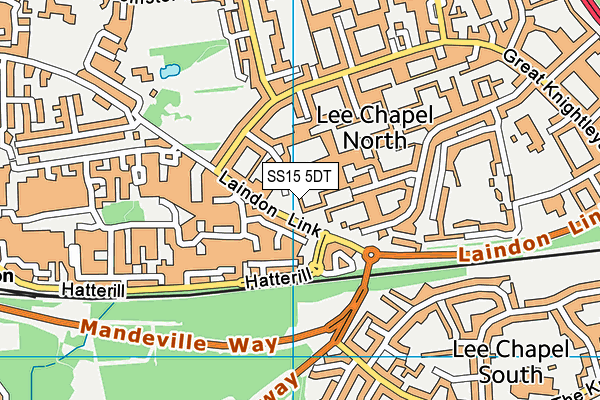 SS15 5DT map - OS VectorMap District (Ordnance Survey) SS15 5DT map - OS VectorMap District (Ordnance Survey)