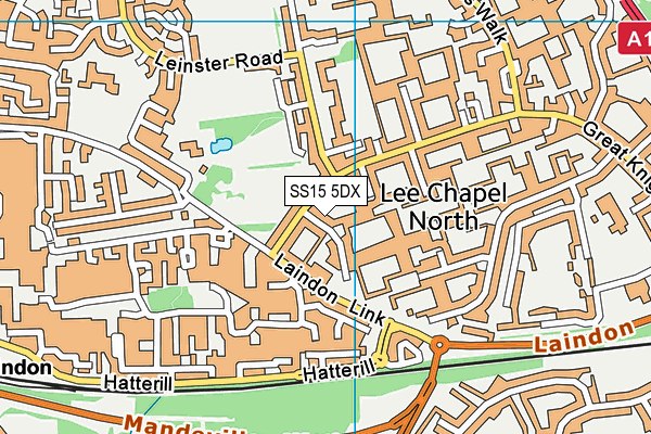 SS15 5DX map - OS VectorMap District (Ordnance Survey) SS15 5DX map - OS VectorMap District (Ordnance Survey)