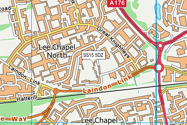 SS15 5DZ map - OS VectorMap District (Ordnance Survey) SS15 5DZ map - OS VectorMap District (Ordnance Survey)