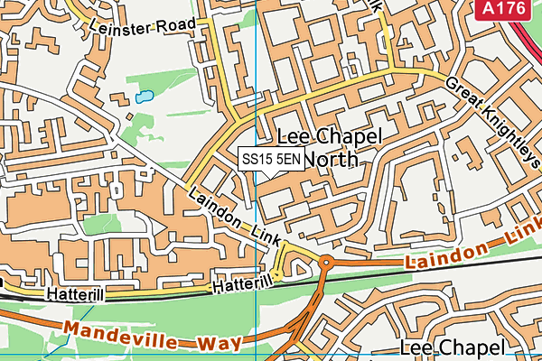 SS15 5EN map - OS VectorMap District (Ordnance Survey)