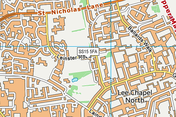 SS15 5FA map - OS VectorMap District (Ordnance Survey) SS15 5FA map - OS VectorMap District (Ordnance Survey)