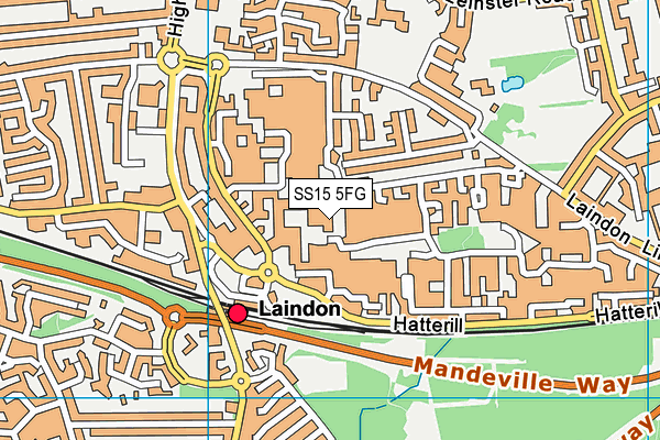 SS15 5FG map - OS VectorMap District (Ordnance Survey) SS15 5FG map - OS VectorMap District (Ordnance Survey)